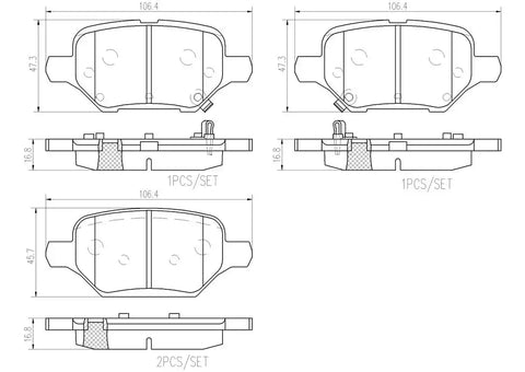 DISC BRAKE PAD SET
