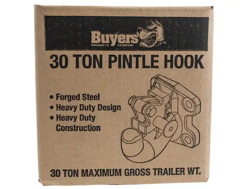 Buyers Products PH30 Pintle Hook Bolt-On Mount 60000 Pound Towing Capacity 15000 P