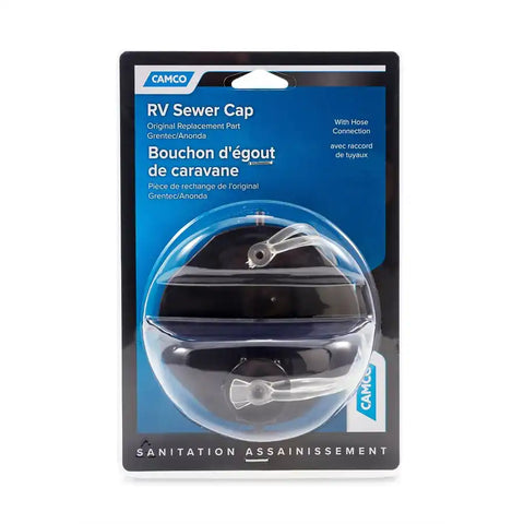Camco 39463 Sewer Cap Bayonet/Connector With Hose Connection Packaged