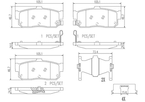 DISC BRAKE PAD SET