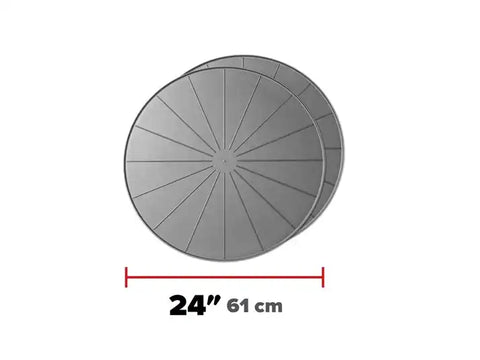 WEATHERTECH 8A24CST2PKGR GREY 24 ROUND COASTERS - SET