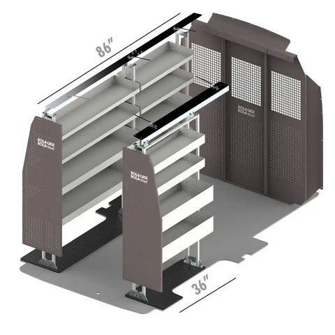 ROLACASE RSMRSBA-FTM130 VAN SHELVING BASIC BIN PACKAGE