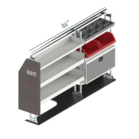 ROLACASE RSLRFHV- DR VAN SHELVING HVAC BIN PACKAGE