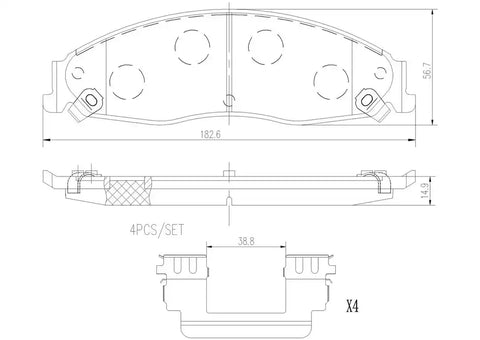 DISC BRAKE PAD SET