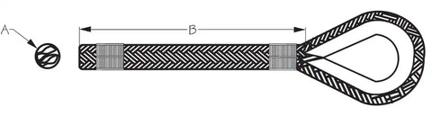 SEA DOG 302110100G/W-1 DOUBLE BRAIDED NYLON ANCHOR LN