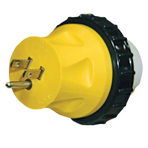 AP Products 16-00596 Power Cord Adapter 15 Amp To 50 Amp Yellow 15 Amp Plug 5-15P/