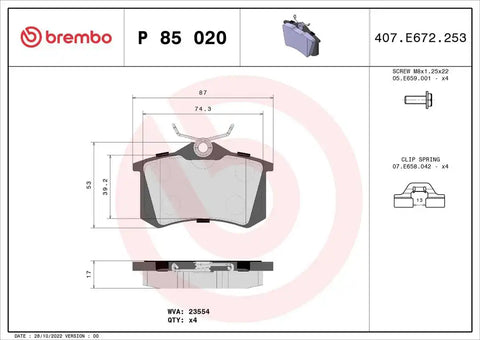 DISC BRAKE PAD SET