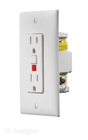 DUAL GFCI OUTLET-WHT