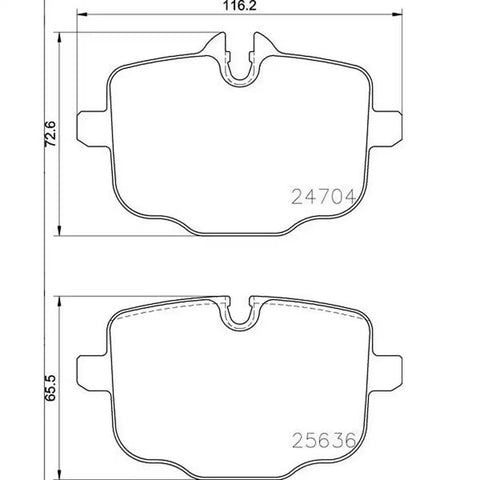 BREMBO P06101 DISC BRAKE PAD SET