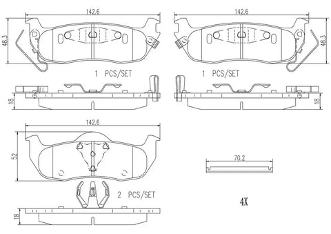 DISC BRAKE PAD SET