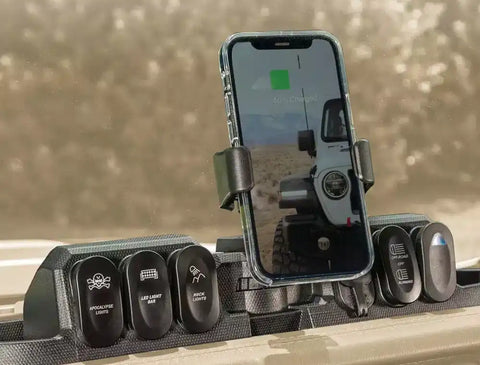 RUGGED RIDGE 13551.29 DASH MOUNT POD W/ SWITCHES 2018-CUR