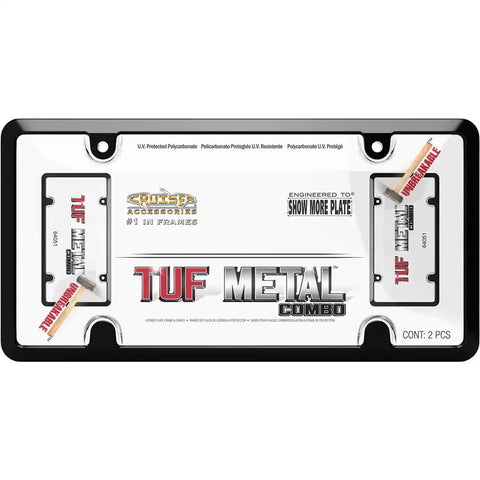 CRUISER 64051 LICENSE PLATE FRAME/SHIELD COMBOS