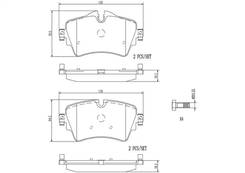 DISC BRAKE PAD SET