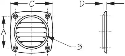 SEA DOG 337316-1 ABS HOSE VENT - 3' WHITE FLUSH