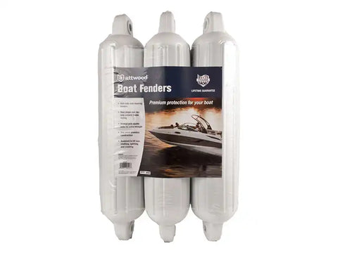 ATTWOOD MARI 93553P2 5' FENDER PACK OF 3-WHITE