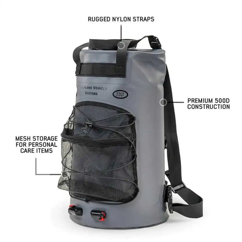 OVERLAND VCL 40300031 PORTABLE CAMP SHOWER 23 QT FOOT PU