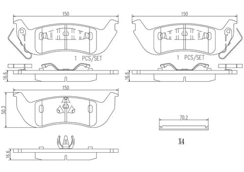 DISC BRAKE PAD SET