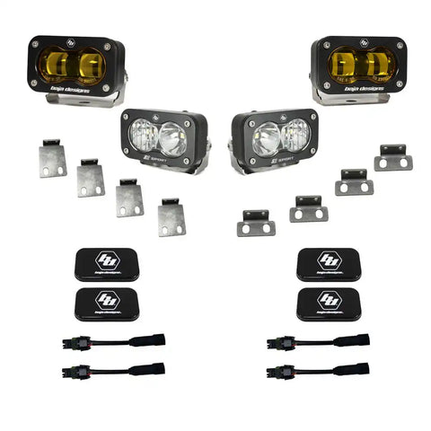 BAJA DESIGN 448181 S2 SAE AMBER/S2 SPRT FOG PCKT KIT