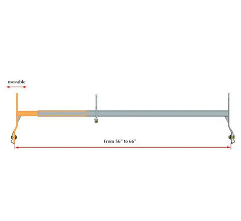 Black Horse Offroad TR-WRG3 Ladder Rack 150 Pound Capacity Rail System Mount Direc