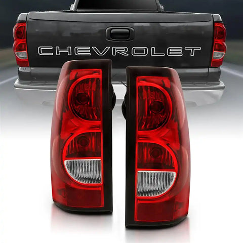 ANZO 311302 TAIL LIGHT ASSEMBLY; RED/CLEAR LENS