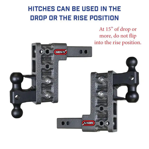 GEN-Y HITCH GH-513 MEGA-DUTY 2' SHANK 5' DROP 2K TW 16