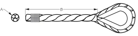 SEA DOG 301110100WH-1 TWISTED NYLON ANCHOR LINE 3/8'