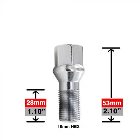 BOLT-ACRN-M12 1.25X28 10PC