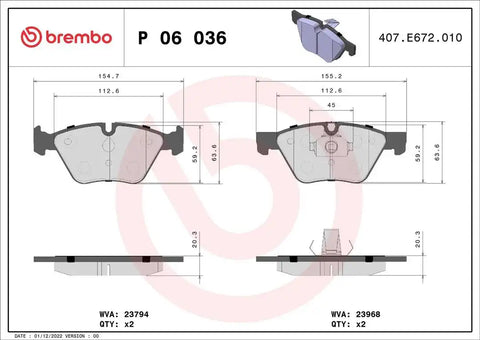 DISC BRAKE PAD SET
