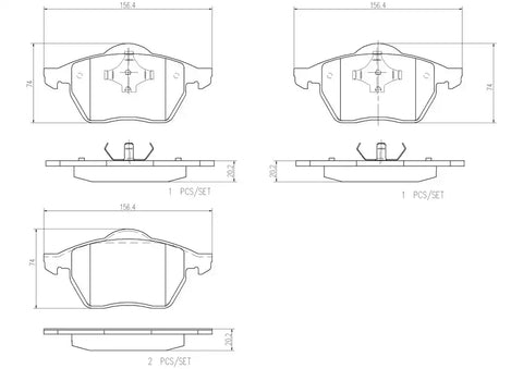 DISC BRAKE PAD SET