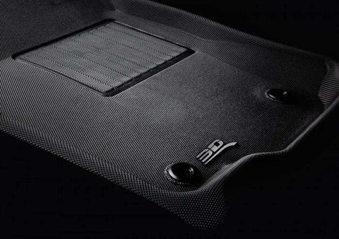3D KAGU FLOOR MAT 2 ROW SET BLACK