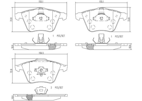 DISC BRAKE PAD SET