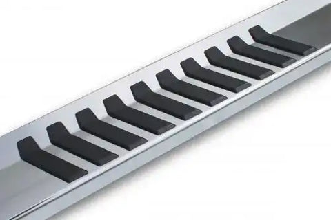 Raptor 1786-ALM - 6 in. OEM Running Boards 86 Rocker Panel Mount Aluminum