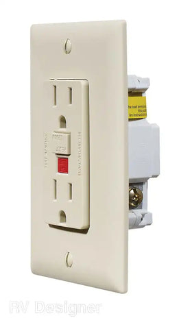 DUAL GFCI OUTLET-IVORY
