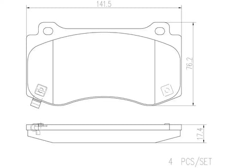 DISC BRAKE PAD SET