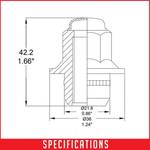 OE LUG-FCTRY LG BLK-M14 1.5 BLK(BOX