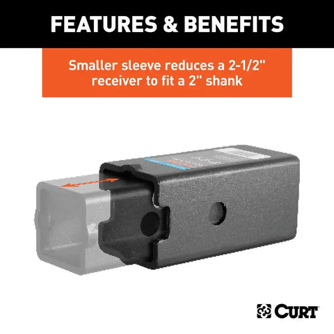 CURT 45408 Reducer Sleeve Set (3 to 2-1/2 2 Shanks, Pieces)