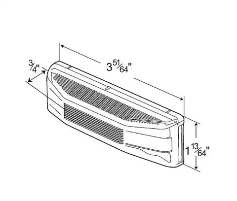 DBL BLB RECT LIC LAMP