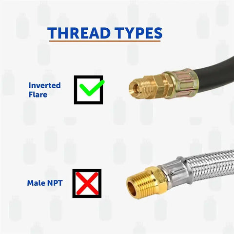 FLAME KING E18INPT 18' LP PIGTAIL  BULK