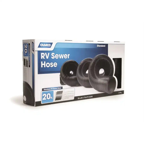 Camco 39611 Sewer Hose 20 Foot Length 27-1/2 Inch Compressed Length 12 Mils HTS