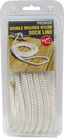 DOCK LINE-3/8' X 25' DOUBLE BRAIDED