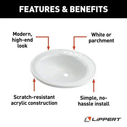 LIPPERT COMP 209635 WHITE-LAVY/BATHROOM