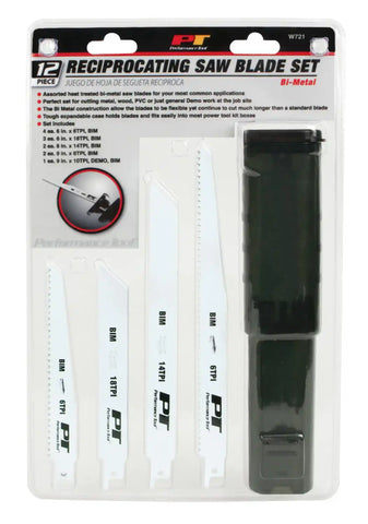 12PC RECIP SAW BLADE SET