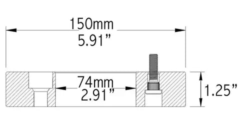 WHEEL ADAPTER  6061 BILLE