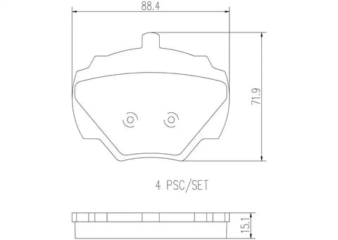 DISC BRAKE PAD SET