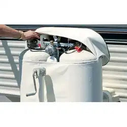Adco 2114 Propane Tank Cover For Dual 40 Pound - 10 Gallon Tank While Mounted Weath