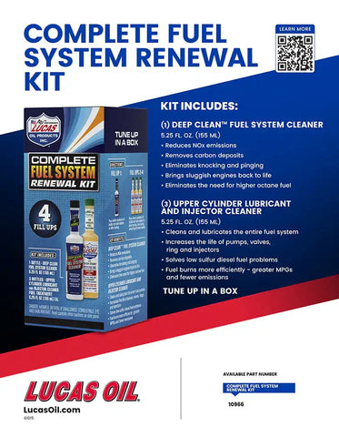LUCAS OIL 10966 COMPLETE FUEL SYSTEM RENE