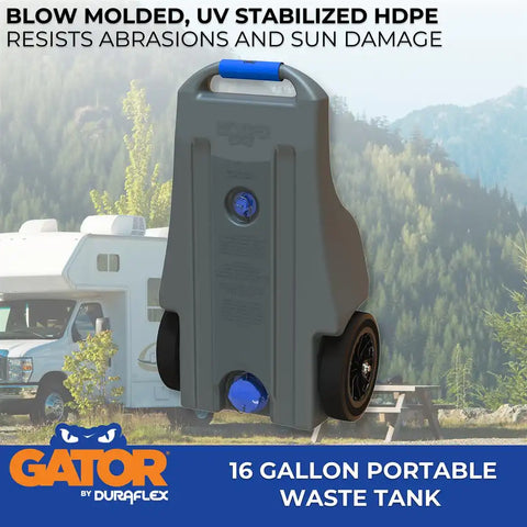 DURAFLEX 21901 GATOR WASTE TANK 16 GAL 2 WHEEL