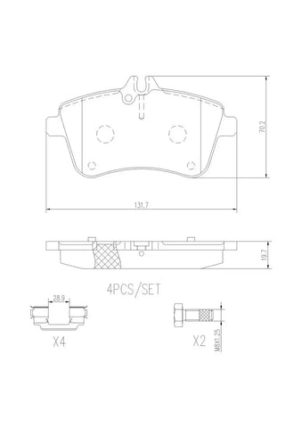 DISC BRAKE PAD SET