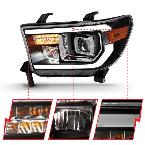 ANZO 111447 PROJECTOR LIGHT BAR H.L BLACK AMBER