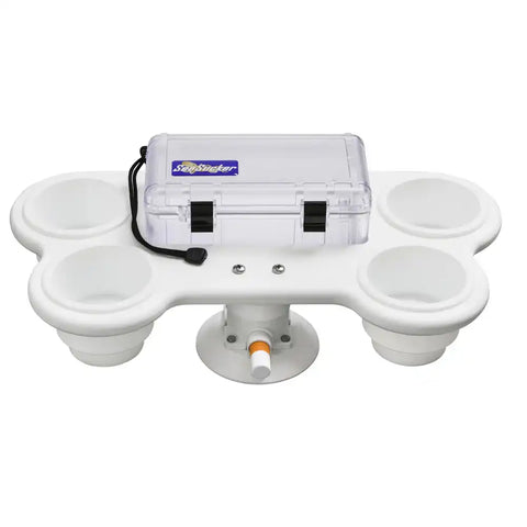 SEASUCKER MC5326 4-CUP HOLDER WITH LARGE DRY BOX